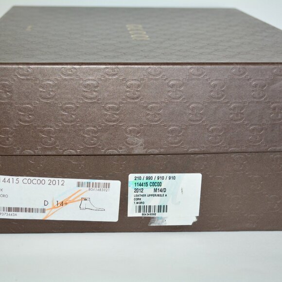 NIB GUCCI ANKLE INTERLOCKING GG LEATHER BOOTS - Picture 10 of 10